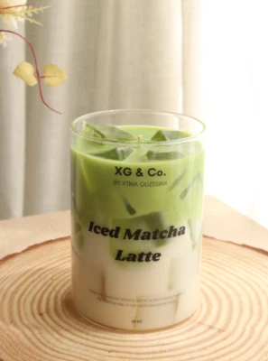 Iced Matcha Latte Scented Candle 18oz | Cute Realistic Aesthetic | Gift Idea - Image 1 of 3