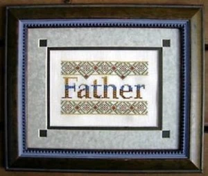 PADRE SAMPLER - PUNTO DE CRUZ - POR TURQUOISE GRAHICS - Imagen 1 de 1