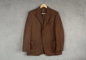 Canali Mens 100% Wool Sports Coat Blazer Made in Italy Size Medium Unstructured - Picture 1 of 21