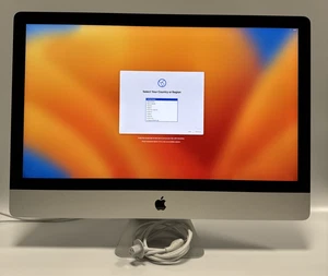 iMac 27" L 2017 Retina 5K Intel i5-7600 3.50GHz 32GB RAM 1TB HDD 32GB SSD - Picture 1 of 13