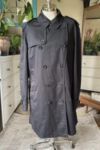 Burberry London black trench coat, XL - Picture 1 of 18