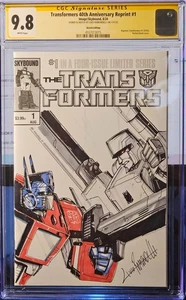 TRANSFORMERS 40th 1 Blank Livio Ramondelli Sketch Megatron Optimus Prime CGC 9.8 - Picture 1 of 2