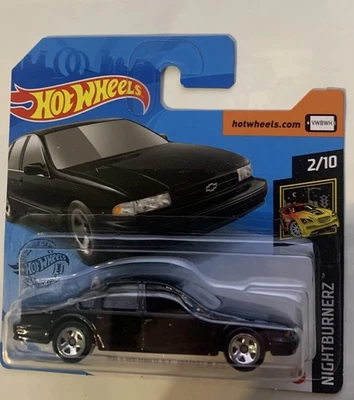 Chevrolet Impala SS 1996 Hot Wheels tarjeta corta negra 2/10 Nightburnerz Foto 1 de 2