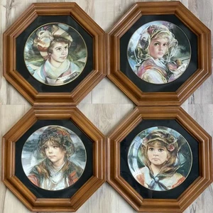 Set of 4 Royal Doulton LE Bone China Collector Plates Francisco Masseria Framed - Picture 1 of 9