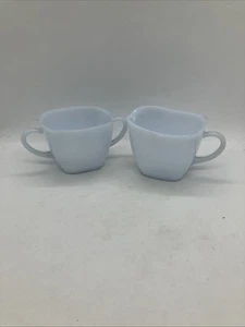 Feuerkönig Azurit Blau Charm Milchkännchen und Zucker Vintage Milchglas - Bild 1 von 8