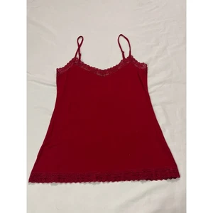 Vintage Loft Cami Y2k Tanktop Trägertop Spitzenbesatz verstellbare Träger Größe Small - Bild 1 von 7