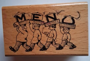 Imagine Einzelstempel Menu / Küche Koch Speisekarte / kein Stampin up - Bild 1 von 2