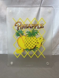 Retro Kunststoff Schneidebrett mit Ananas - Bild 1 von 4