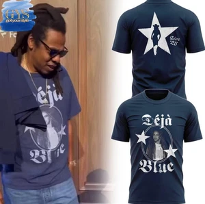 Beyonce Cowboy Carter Tour Deja Blue T-Shirt - Picture 1 of 3