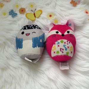 Squishmallows Fifi the Fox & Gordon Shark 3.5" Plush Set - Picture 1 of 6