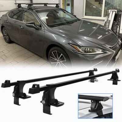 Portaequipajes de carga con cerradura para LEXUS ES 300 350 54" barra transversal de techo desnudo Foto 1 de 4