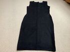 ladies clements ribeiro black woolen dress size uk 14
