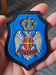 EJÉRCITO DE SERBIA - EJÉRCITO DE REPÚBLICA SERBIA - KRAJINA bufanda de goma parche original - Imagen 1 de 2