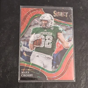 2022 Panini Select Draft Picks Maxx Crosby Field Level Red Lazer Prizim #189 - Picture 1 of 2