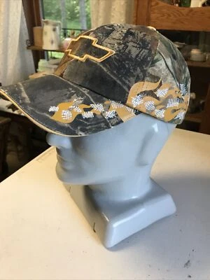 Chevrolet Chevy Men's Camo Antlers Baseball Cap Hat Fabric Adjustable Strap  Foto 1 de 4