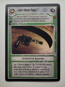 Star Wars CCG: LUKE'S BLASTER PISTOL | Rare | SAVE UP TO 25% | Cloud | NM - Picture 1 of 2