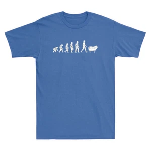 Evolution of Sheep Shirt Funny Wake Up Sheeple Sheep Farmer Shepherd Men T Shirt - Picture 1 of 6