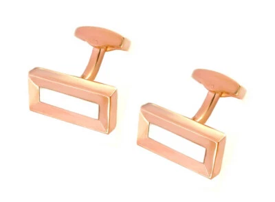 Manschettenknöpfe Perlmutt rosévergoldet + exklusiver roter Box MK0826 - Bild 1 von 3