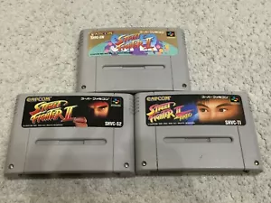 LOT Street Fighter 2 Turbo Super SFC Nintendo Super Famicom SNES NTSC-J - Picture 1 of 2