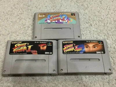 LOT Street Fighter 2 Turbo Super SFC Nintendo Super Famicom SNES NTSC-J - Image 1 of 2