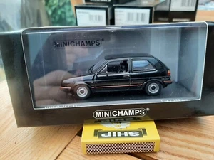 Minichamps VW Volkswagen Golf MK2 GTi 8v 16v G60 Nero 1985 400054122 - Foto 1 di 3