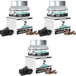 3X Organic Charcoal Day Cream for Men with SPF 30 For Sun Tan & Burn 50 gm - Picture 1 of 8