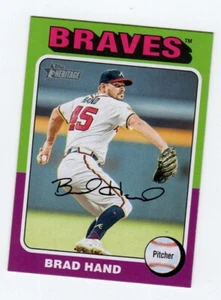 2024 Topps Heritage Mini Brad Hand #361 Atlanta Braves - Picture 1 of 1