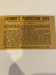 Vintage Cushing’s Perfection Dyes Nile Green - Bild 1 von 2