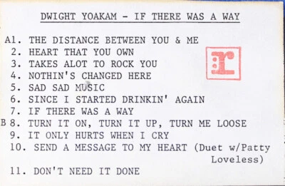 Dwight Yoakam - If There Was A Way (Cass, Advance) (Very Good Plus (VG+)) - 2735 - Image 1 of 3