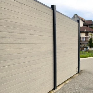 WPC Sichtschutzzaun Sand – Komplettset - blickdicht, pflegeleicht & langlebig - Bild 1 von 18