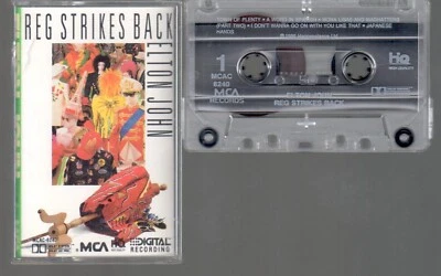 Elton John Reg Strikes Back Cassette Tape Tested L@@K Scans Best Deal L@@K !! - Image 1 of 2