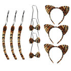 9 Pcs/ Performance-Kostüm Für Kinder Tierstirnband Tiger Ohren Leopardenmuster
