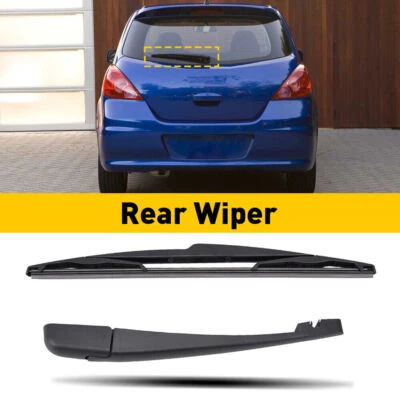 Rear Windshield Wiper Blade & Arm For 2007 2008 2009 2010 2011 2012 NISSAN Versa - Image 1 of 4