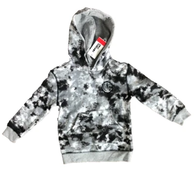 Epic Threads Boys Black Tie-Dye Hooded Sweatshirt Size 5 (A5) - Image 1 of 2