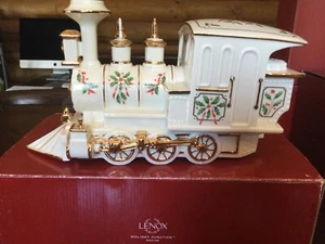 Lenox For The Holidays Holiday Junction Engine in Original Box 24k details Vinta - Picture 1 of 2