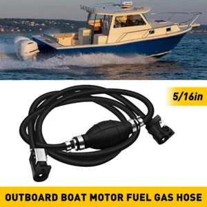 Fit Parkson Mariner Johnson Outboard Motor Boat Fuel Tank Gas Hose Line Marine A - Picture 1 of 14