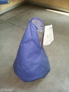 Kopfhörer Schalthebelabdeckung ECHT Leder Gear Gaiter Leather Tuning Blau Hellblau Isott - Bild 1 von 1