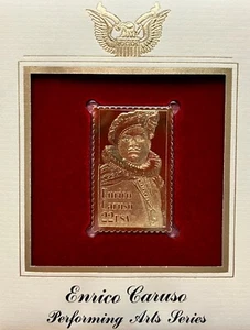 Golden Replicas United States Stamp 1987 Enrico Caruso Performing Arts Series - Picture 1 of 3