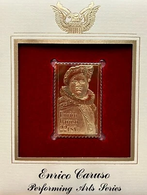 Golden Replicas United States Stamp 1987 Enrico Caruso Performing Arts Series - Image 1 of 3