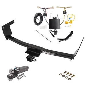 Trailer Tow Hitch For 19-23 Toyota RAV4 Complete Package w/ Wiring Kit & 2" Ball - Picture 1 of 7