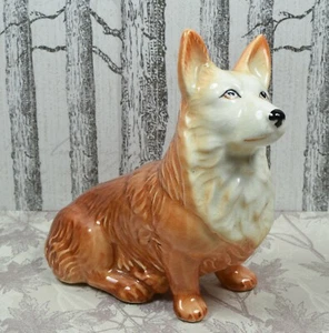 Lovely Vintage Sylvac Seated Corgi ~ 3128 - Picture 1 of 3