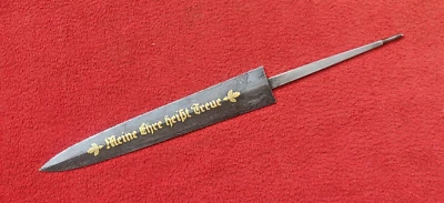 Hoja de daga alemana SS de acero Damasco "Mi honor significa fidelidad" letras doradas Foto 1 de 4