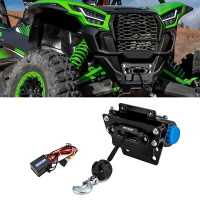 4500lb Electric Winch Mount Combo Kit For Kawasaki Teryx KRX 1000/4 1000 2020-UP - Image 1 of 4