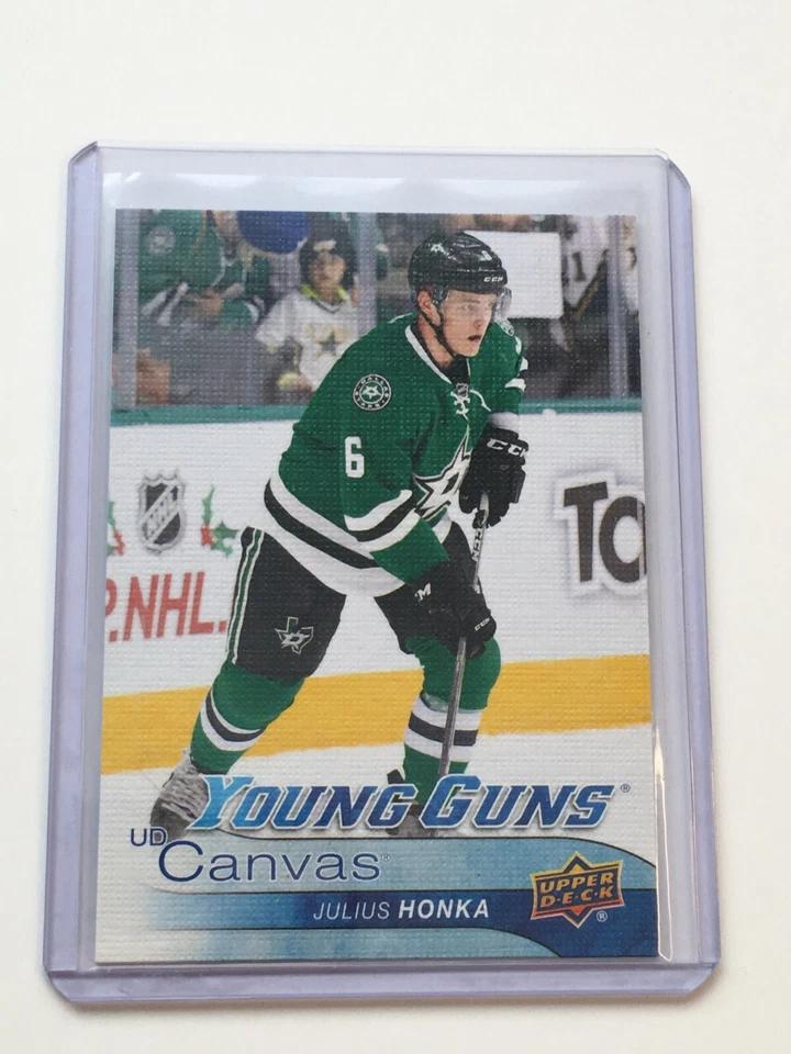 F63416  2016-17 Upper Deck Canvas #C238 Julius Honka YG STARS - Image 1 of 1