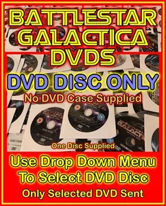 Battlestar Galactica DVDs - DVD DISC ONLY - NO DVD CASES -  (Select Item)  - Imagen 1 de 27