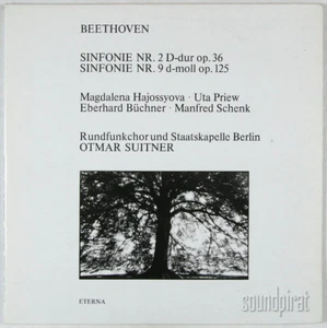 SUITNER BEETHOVEN SYMPHONY NO.2 & 9 ETERNA ED.1 STEREO 2 LP SET 827788-789 NM - Bild 1 von 3