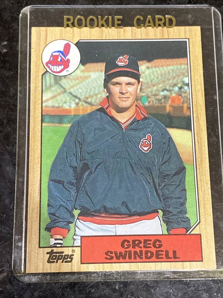Tarjeta de béisbol 1987 Topps Greg Swindell Cleveland Indians #319 error novato radiocontrol Foto 1 de 4