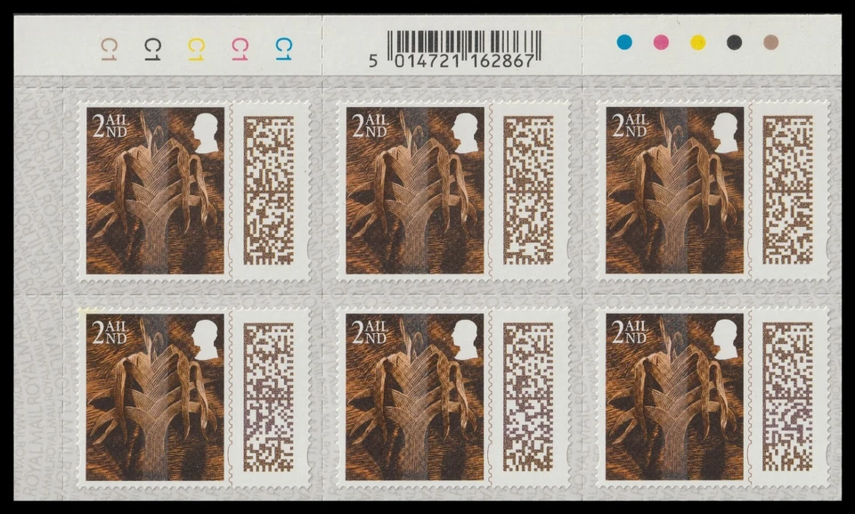 GB Country Definitive Wales Leek 2nd cylinder block 6 MNH 2024 - Image 1 of 1