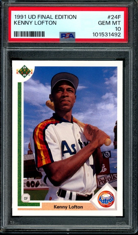 1991 UPPER DECK FINAL EDITION #24F KENNY LOFTON RC ASTROS PSA 10 - Image 1 of 1