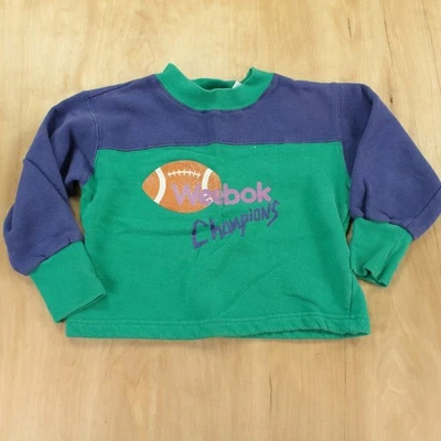 De colección Hecho en Estados Unidos 80 90s WEEBOK Champions Sudadera 3T Niño Reebok Lindo Foto 1 de 4